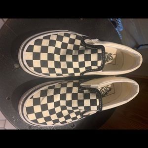 Checkered vans youth/men size 5 women size 6.5